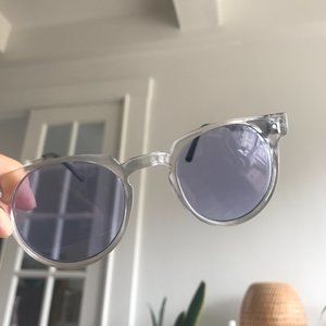 [SOLD] Spitfire purple sunglasses with clear frame